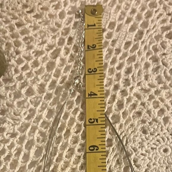 VTG Kenneth Cole Silver Tone 3 Strand Beaded Necklace with Pearlescent Enamel - Picture 7 of 7